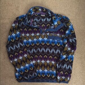 Patagonia Multicolor Geometric Fleece Pullover